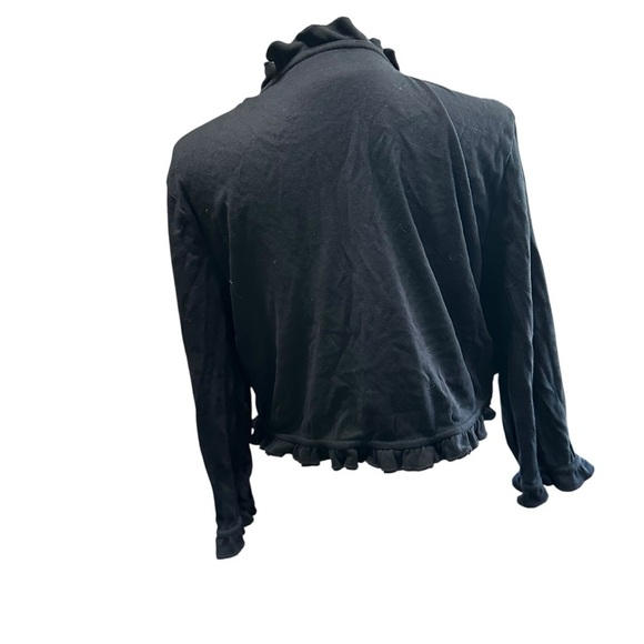 Charter Club Black Cotton Cardigan - Picture 3 of 4